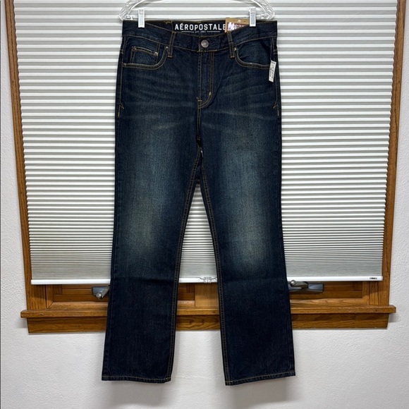 Aeropostale Other - Aeropostale NWT Men's Dark Blue Driggs Slim Boot Jeans Size 31 X 30